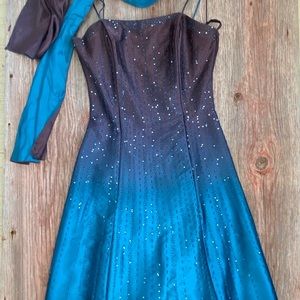 Blue and Purple Prom/Gala/Formal Dress